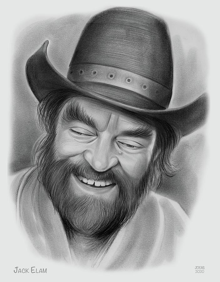 Jack Elam Pencil Drawing By Greg Joens Pixels Merch 8963