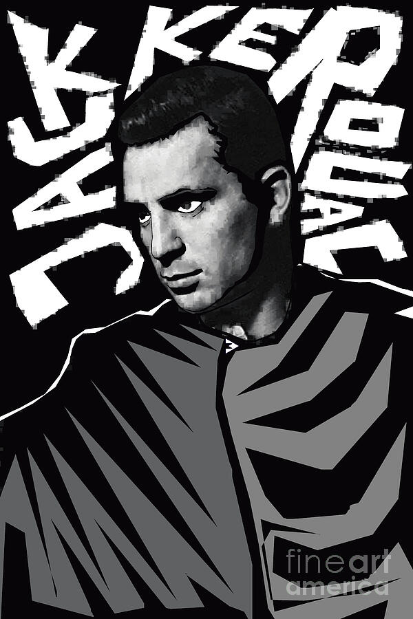 Jack Kerouac 3 Digital Art by Zoran Maslic