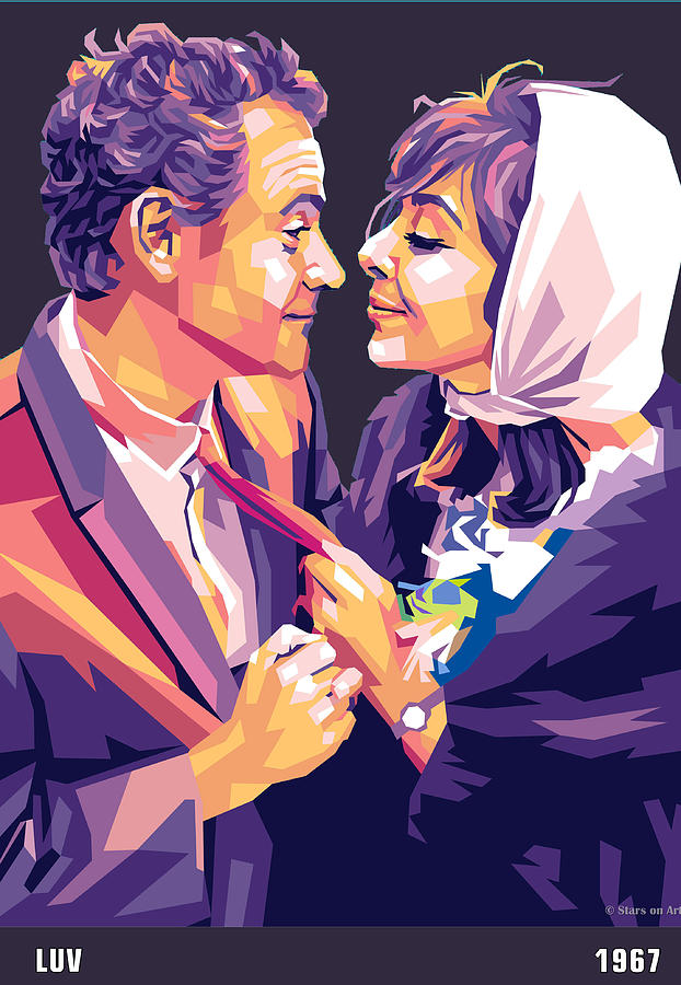 Jack Lemmon Digital Art - Jack Lemmon and Elaine May by Movie World Posters