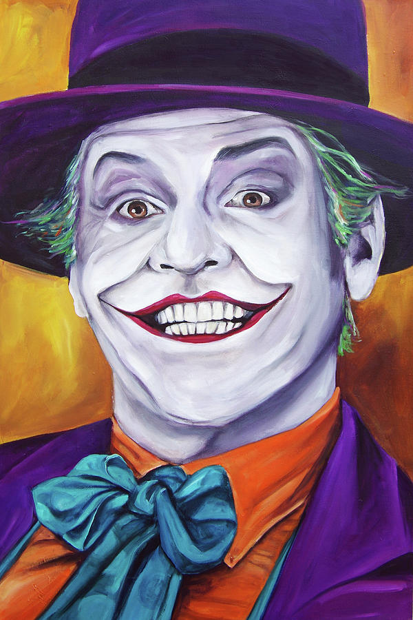 Jack Nicholson as Joker Painting by Michelle Johnson Fairchild - Fine ...