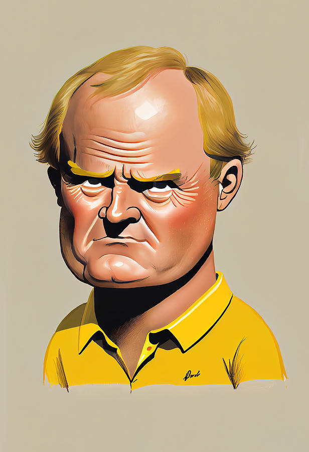 Jack Nicklaus Mixed Media - Jack Nicklaus Caricature by Stephen Smith Galleries