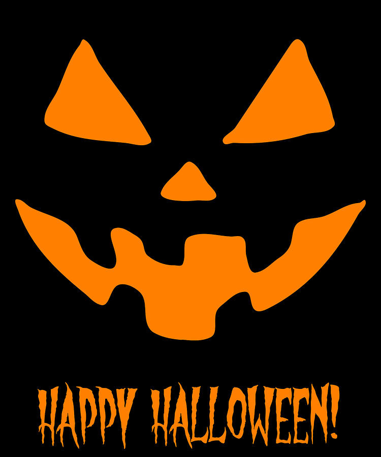 Jack-O-Lantern Happy Halloween Pumpkin Digital Art by Flippin Sweet Gear