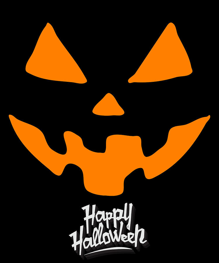 Jack-O-Lantern Pumpkin Happy Halloween Digital Art by Flippin Sweet Gear