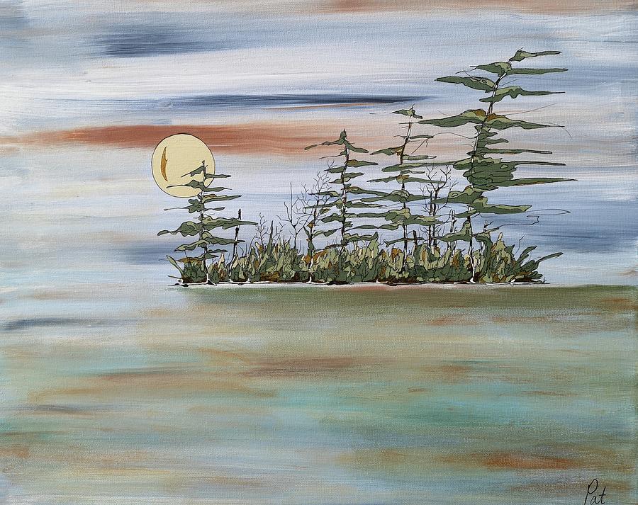 Jack Pine Island Painting by Pat Purdy