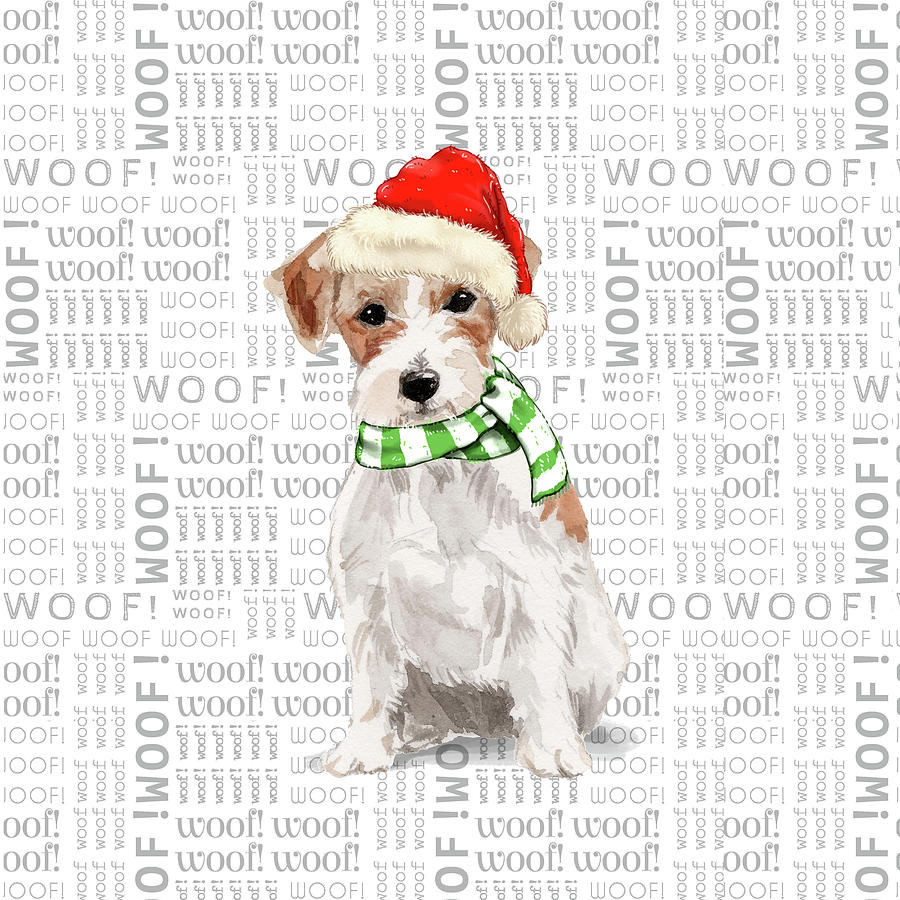Jack Russell Terrier Christmas Dog Digital Art by Doreen Erhardt
