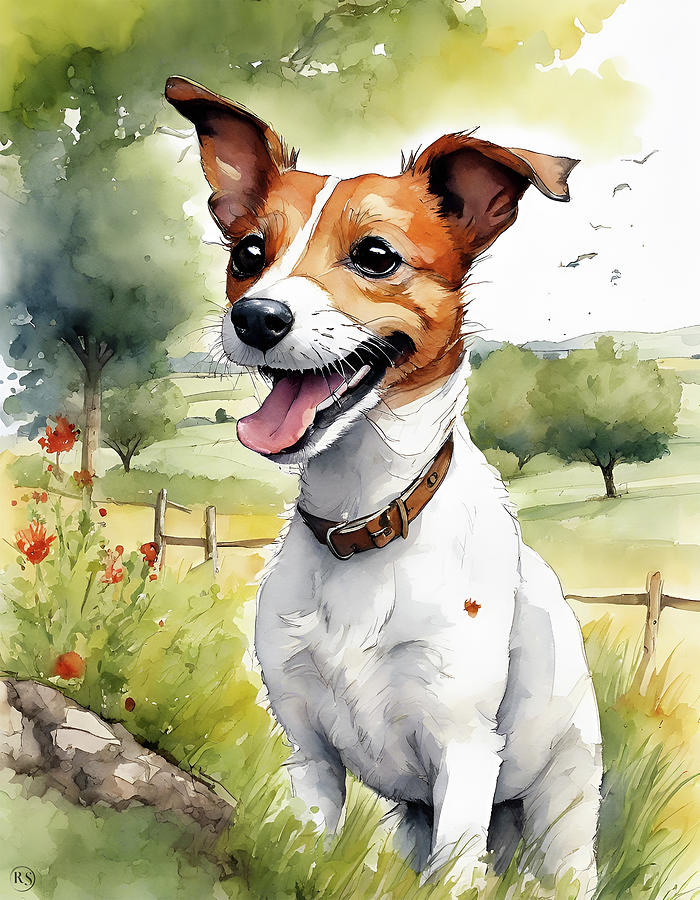 Jack Russell Terrier Dog Painting by Roger Smith - Fine Art America