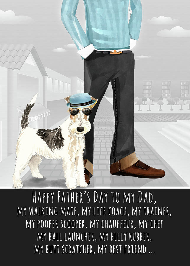 Jack Russell Terrier from the Dog Fathers Day Funny Dog Breed Digital Art by Doreen Erhardt