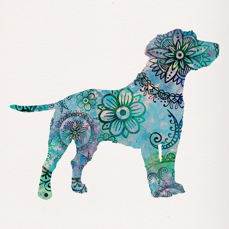 Jack Russell Terrier Mandala Dog Digital Art by Peggy Collins