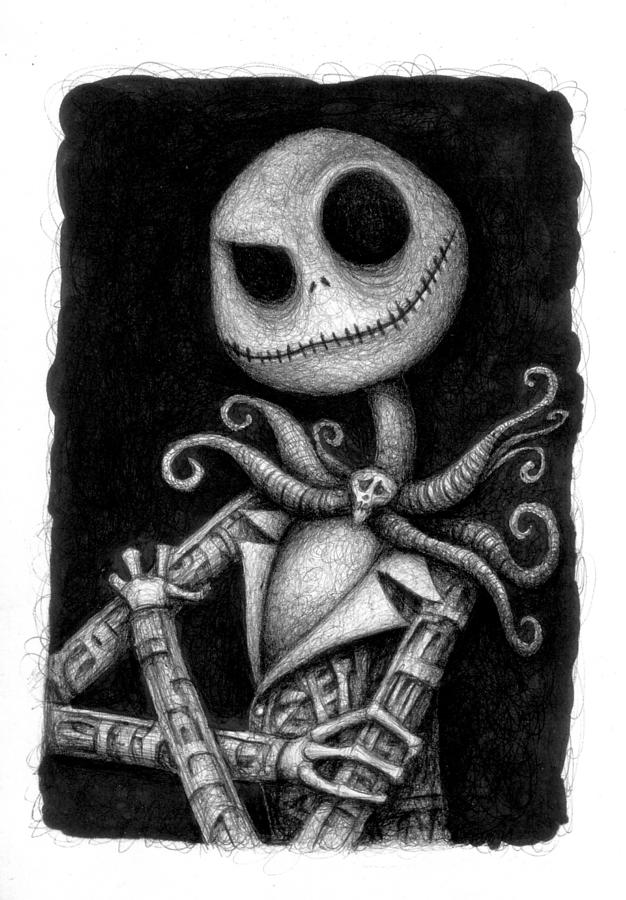 Jack Skeletron Drawing by Davide Scianca | Fine Art America