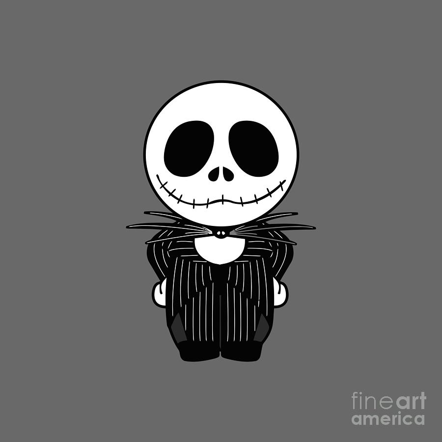 Jack Skellington Chibi Drawing by Victor C Perkins | Pixels