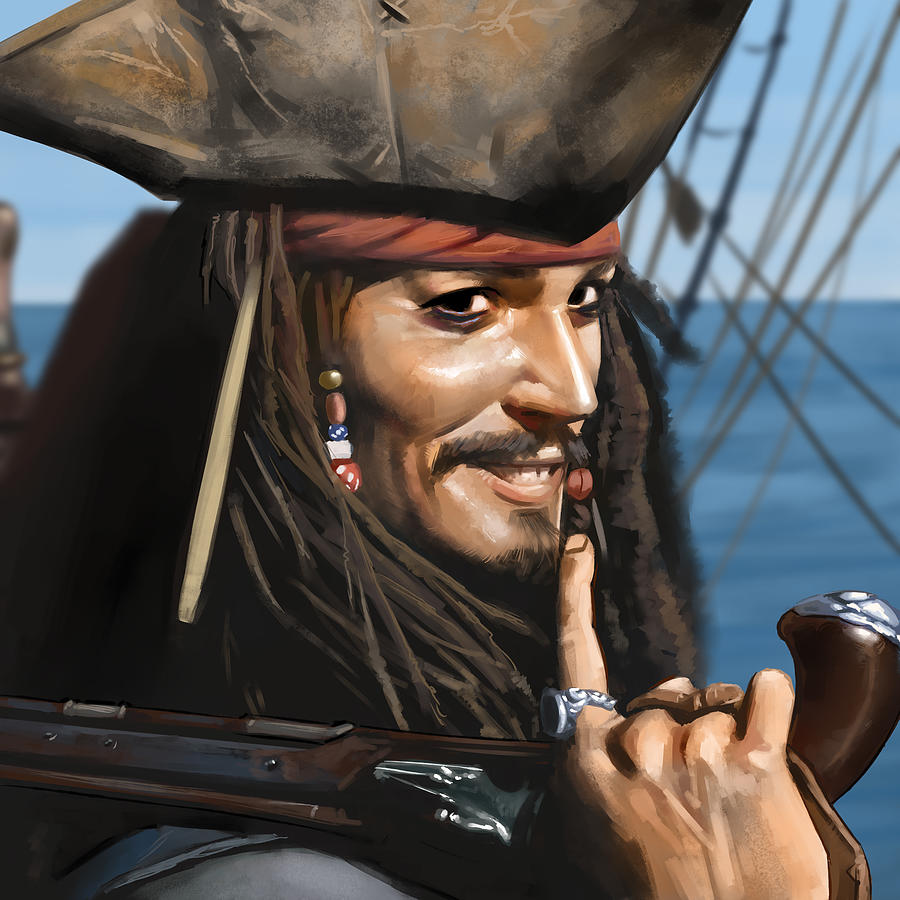 Jack Sparrow Digital Art by Darko B