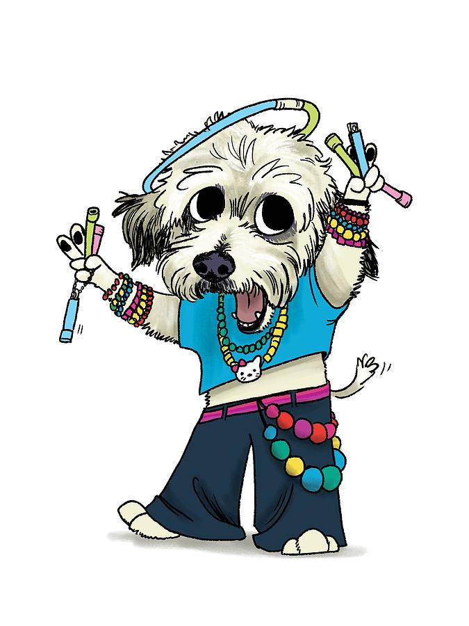 Edm Drawing - Jack the Raver by Claire DeWilde Edm Drawing - Jack the Raver by Claire DeWilde