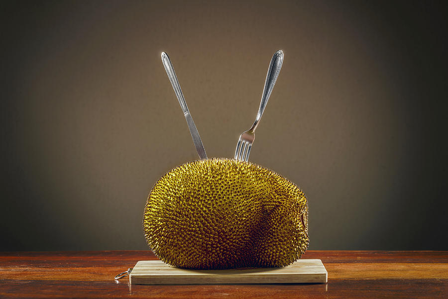 Jackfruit on table Photograph by Ktsdesign/science Photo Library