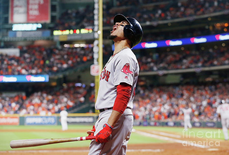 Jackie Bradley and Mookie Betts Photograph by Bob Levey Jackie Bradley and Mookie Betts Photograph by Bob Levey