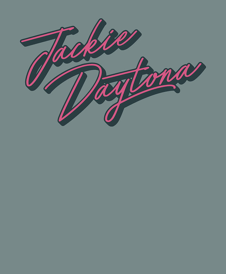 Jackie Daytona Script Digital Art by Sally Concepcion - Pixels