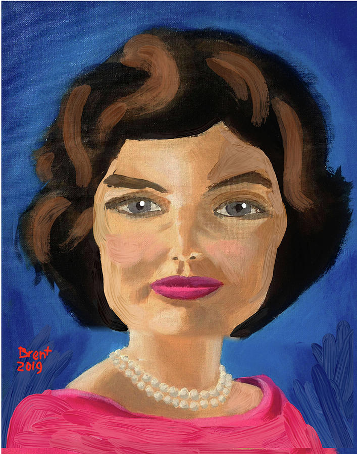 Jackie Kennedy Painting by ArtsBy Brent