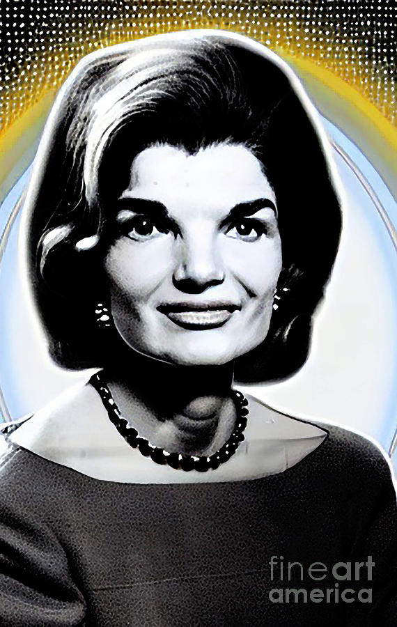 Jackie Kennedy President Singer Portrait Digital Art Mixed Media By 