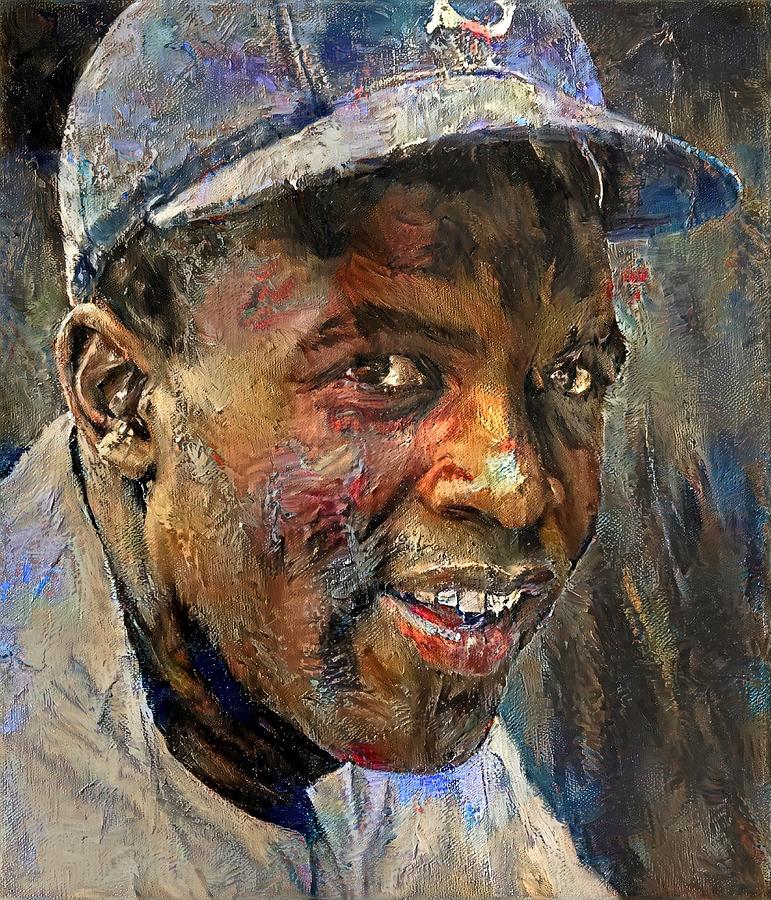 Jackie Robinson Digital Art by Curtis Hamilton Pixels