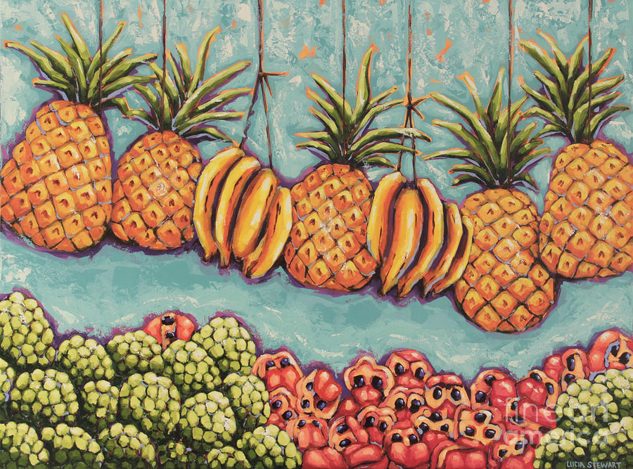 Jackies Fruit Painting by Lucia Stewart