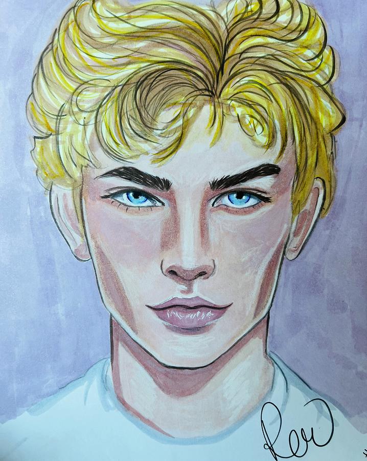 Jacks, Prince of Hearts Drawing by Rebecca Wood