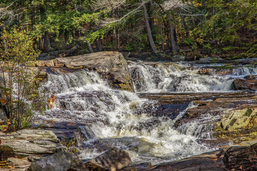 Jackson Falls NH in Autumn 2 Photograph by Michael Saunders