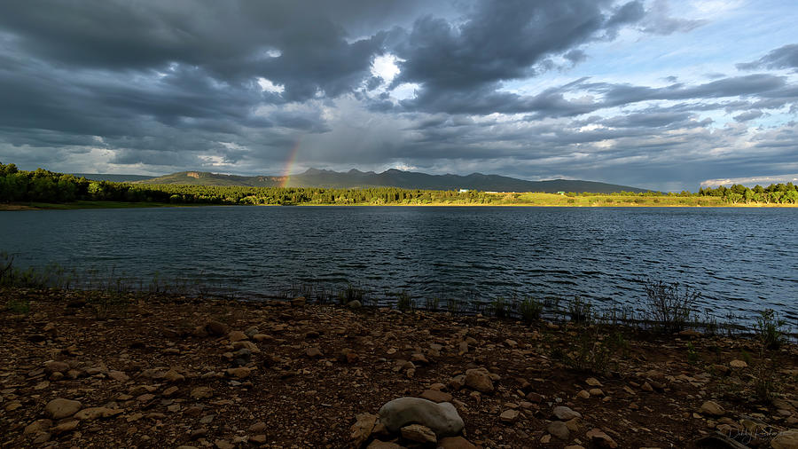 Jackson Gulch Reservoir Rainbow Photograph by Debby Richards