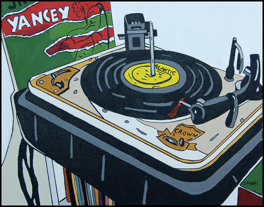 Jacksons Phonograph Painting by Mike Stanko