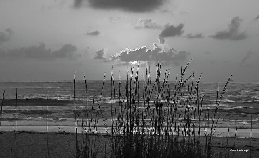 Jacksonville Beach Fl Jacksonville Beach Sea Oats Sunrise Bw Atlantic