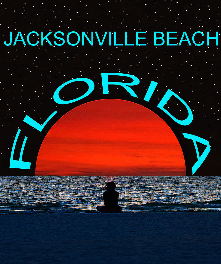 Jacksonville Beach Florida Dream Girl Mixed Media by David Lee Thompson