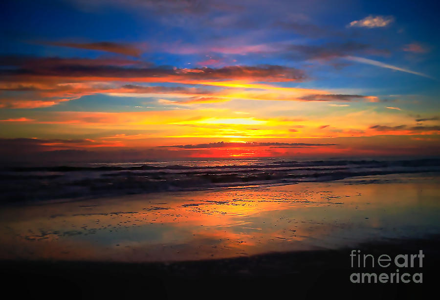 Jacksonville Beach Sunrise Photograph by Phil Cappiali Jr