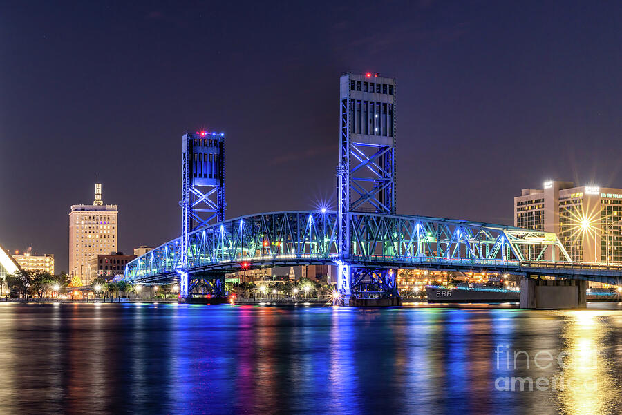 Jacksonville Main Street Bridge Photograph by Bee Creek Photography