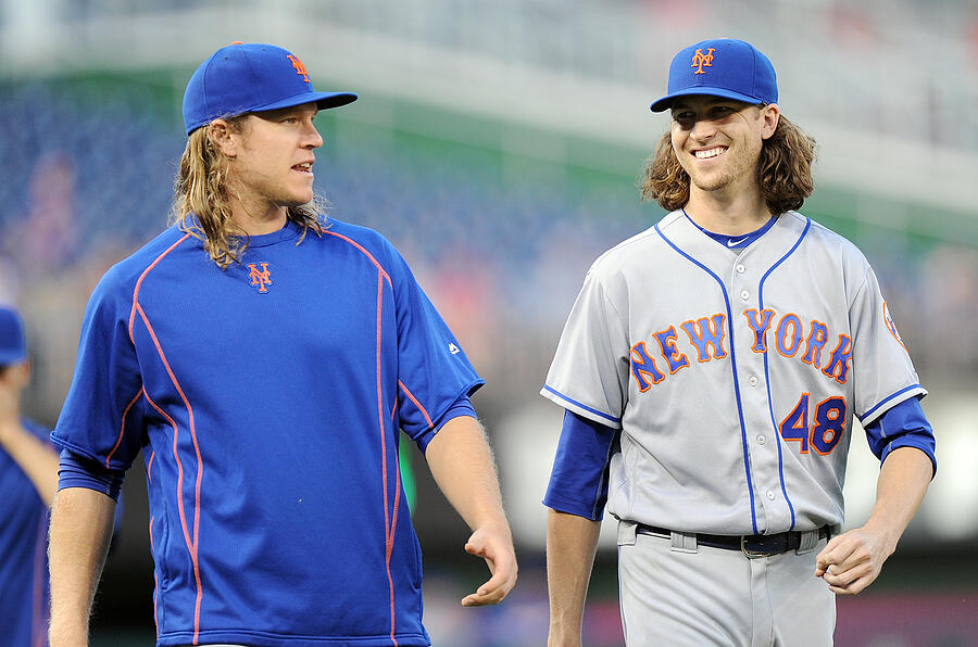 Jacob Degrom and Noah Syndergaard Photograph by G Fiume