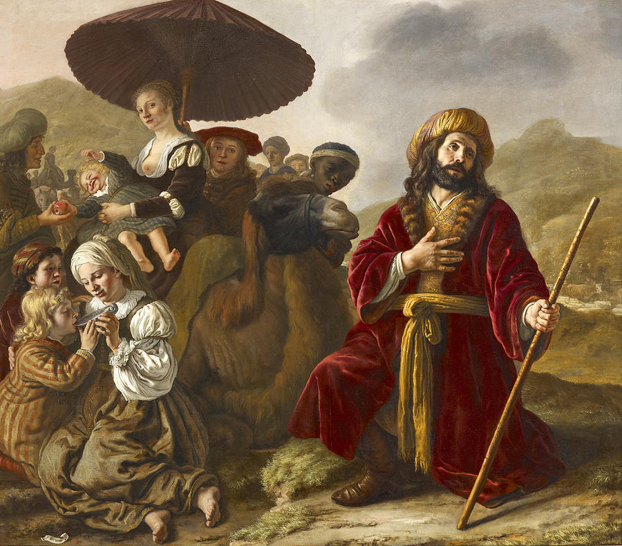 Jacob Seeking the Forgiveness of Esau Painting by Jan Victors