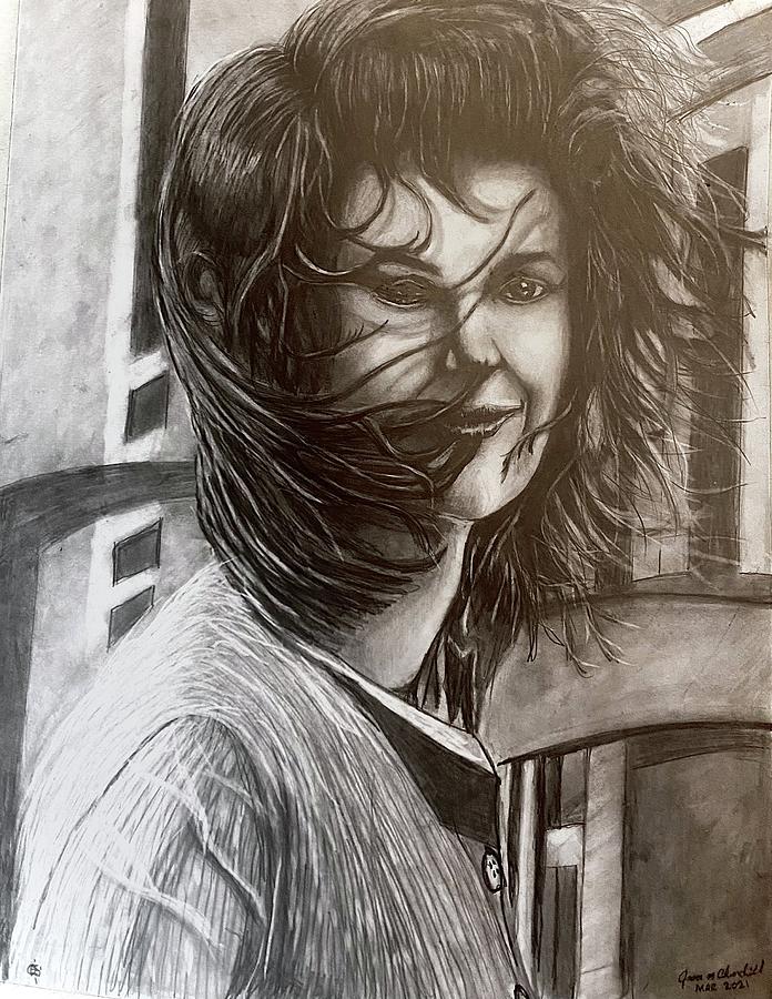 Jacqueline Kennedy Onassis Drawing By Jason Churchill 