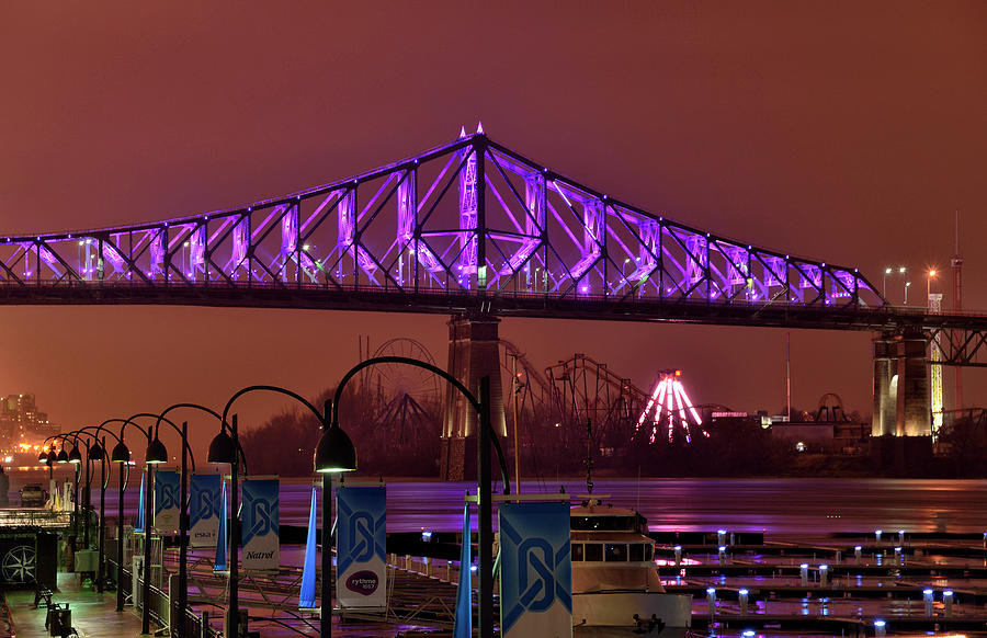 Jacques Cartier Bridge - Montreal Photograph by Brendan Reals