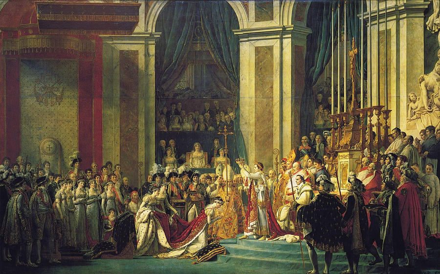 Jacques Louis David The Coronation of Napoleon Painting by Jacques ...