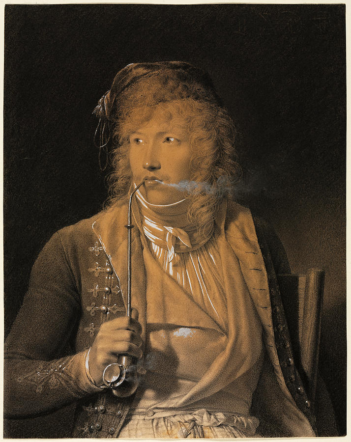 Jacques Luc Barbier-Valbonne Drawing by Jean-Baptiste Isabey