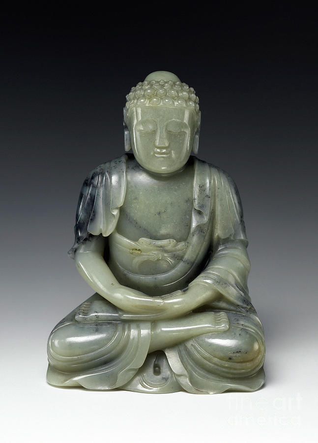 Jade Buddha Sculpture by Granger