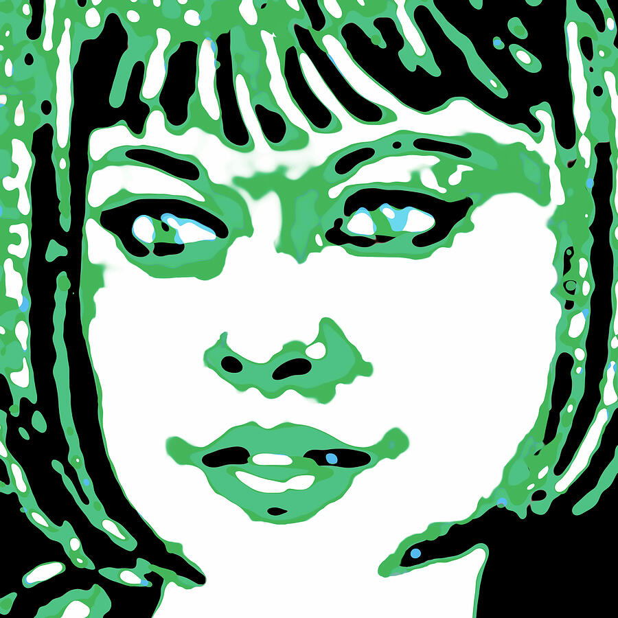 Jade In Green Digital Art by David Davies