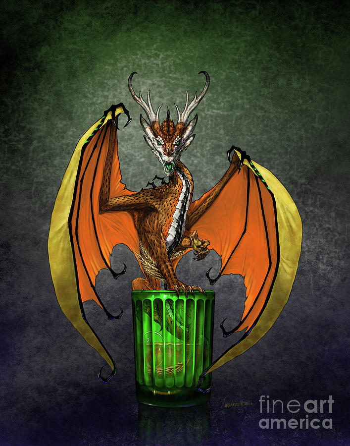 Jager Dragon Digital Art by Stanley Morrison