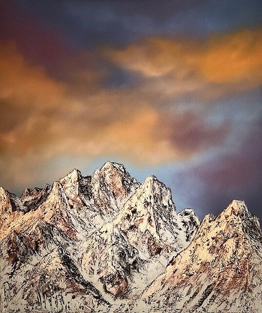 Jagged Mountain  Painting by Willy Proctor