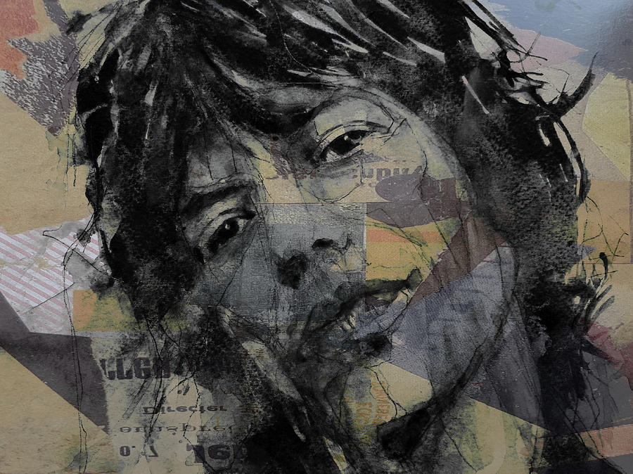 Jagger - Hackney Diamond Mixed Media by Paul Lovering