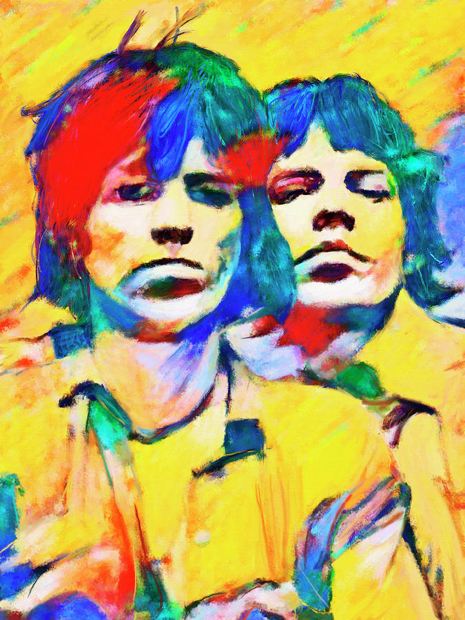 Jagger Richards Painting by James Shepherd