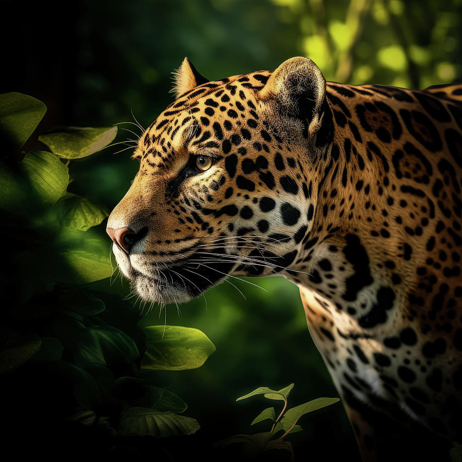 Jaguar in the jungle Digital Art by Fine Art Attic - Fine Art America