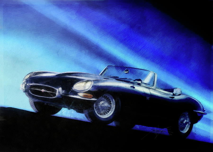 Jaguar Painting by Tano V-Dodici ArtAutomobile