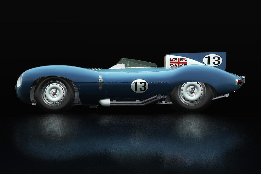 Jaguar Type D 1956 Lateral View Photograph by Jan Keteleer