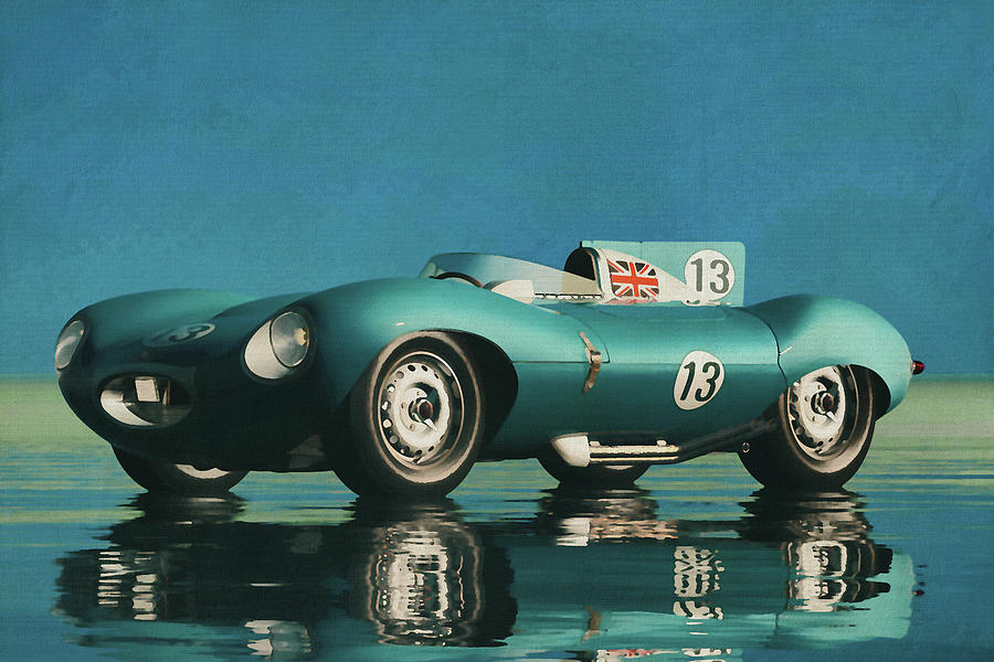 Jaguar Type D From 1956 Digital Art by Jan Keteleer