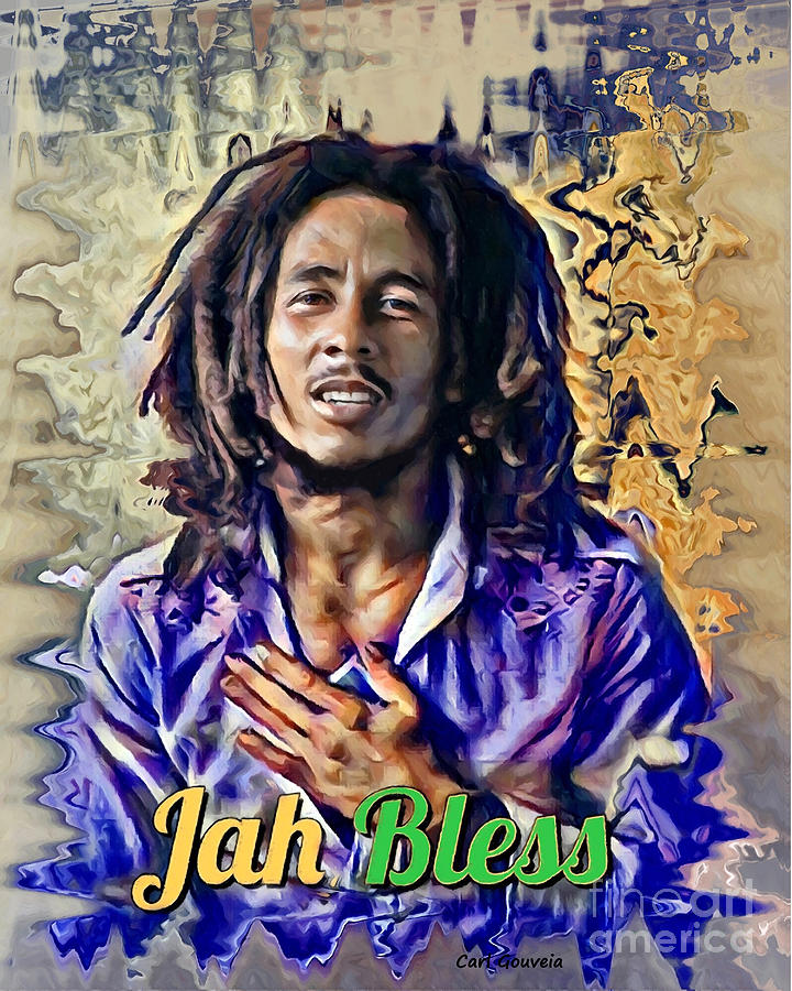 Jah Bless Mixed Media by Carl Gouveia