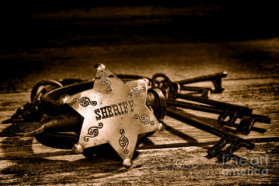 Key Photograph - Jailer Tools - Sepia by Olivier Le Queinec