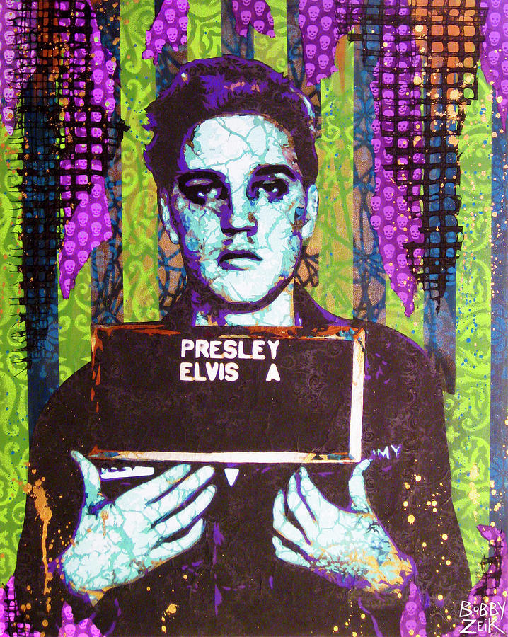 Elvis Presley Painting - Jailhouse Rock alternate by Bobby Zeik